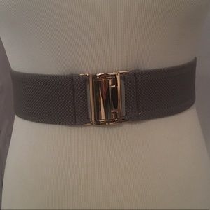 Grey Belt with Gold Buckle